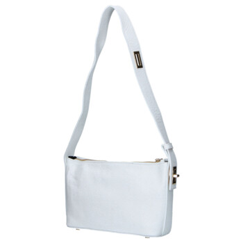 Dámska kožená kabelka cez rameno biela - Delami Vera Pelle Lygie