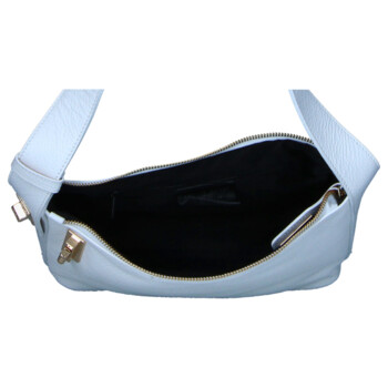 Dámska kožená kabelka cez rameno biela - Delami Vera Pelle Lygie