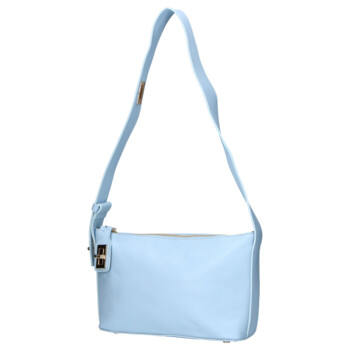Dámska kožená kabelka cez rameno modrá - Delami Vera Pelle Lygie