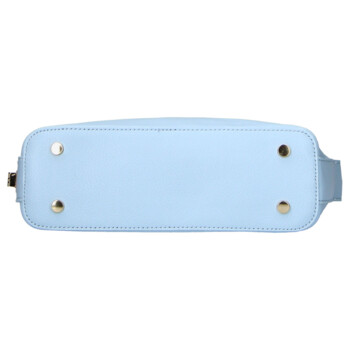 Dámska kožená kabelka cez rameno modrá - Delami Vera Pelle Lygie