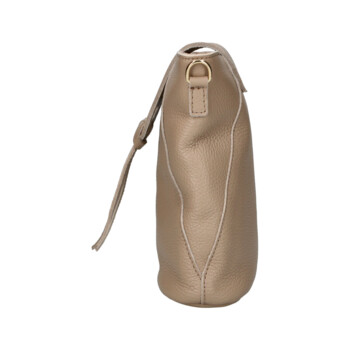 Dámska kožená crossbody kabelka béžová - Delami Vera Pelle Lala