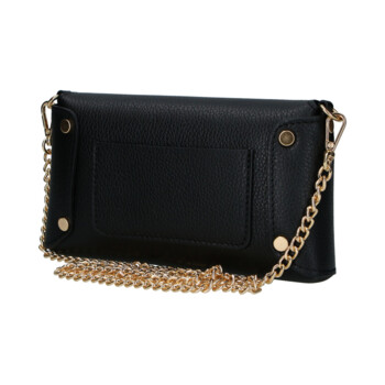 Dámska kožená crossbody kabelka čierna - Delami Vera Pelle Eryka