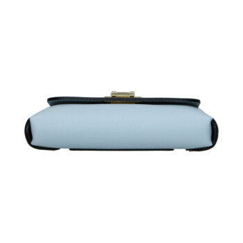 Dámska kožená crossbody kabelka svetlo modrá - Delami Vera Pelle Eryka