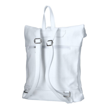 Dámsky kožený batoh biely - Delami Vera Pelle Jorge