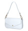 Dámska kožená kabelka na rameno biela - Delami Vera Pelle Aksely