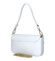 Dámska kožená kabelka na rameno biela - Delami Vera Pelle Aksely