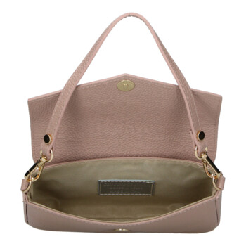 Dámska kožená kabelka na rameno staroružová - Delami Vera Pelle Aksely