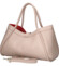 Dámska kožená kabelka do ruky ružová - Delami Vera Pelle Sabel