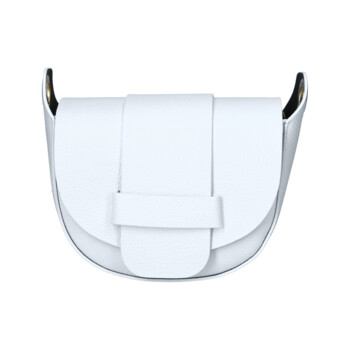 Dámska kožená crossbody kabelka biela - Delami Vera Pelle Blanca