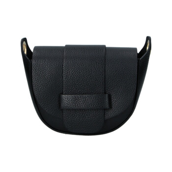 Dámska kožená crossbody kabelka čierna - Delami Vera Pelle Blanca