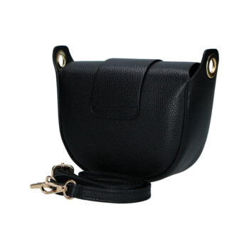 Dámska kožená crossbody kabelka čierna - Delami Vera Pelle Blanca