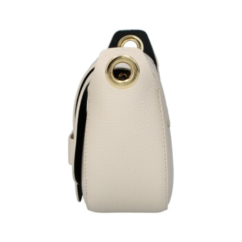 Dámska kožená crossbody kabelka krémová - Delami Vera Pelle Blanca