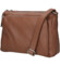 Dámska kožená crossbody kabelka hnedá - Delami Vera Pelle Bandit