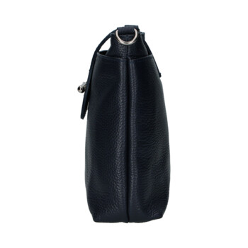 Dámska kožená crossbody kabelka tmavo modrá - Delami Vera Pelle Rikkita