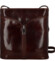 Dámska kožená crossbody kabelka hnedá - Delami Vera Pelle Nemia