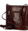 Dámska kožená crossbody kabelka hnedá - Delami Vera Pelle Nemia