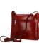 Dámska kožená crossbody kabelka červená - Delami Vera Pelle Belisa