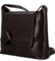 Dámska kožená crossbody kabelka tmavo hnedá - Delami Vera Pelle Belisa