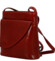 Dámska kožená crossbody kabelka červená - Delami Vera Pelle Ilaria