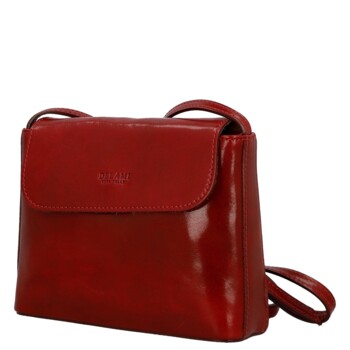 Dámska kožená crossbody kabelka červená - Delami Vera Pelle Maryam New