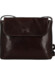 Dámska kožená crossbody kabelka tmavo hnedá - Delami Vera Pelle Maryam New