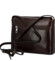 Dámska kožená crossbody kabelka tmavo hnedá - Delami Vera Pelle Maryam New