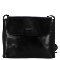 Dámska kožená crossbody kabelka čierna - Delami Vera Pelle Maryam New