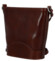 Dámska kožená crossbody kabelka hnedá - Delami Vera Pelle Saimix