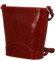 Dámska kožená crossbody kabelka červená - Delami Vera Pelle Saimix
