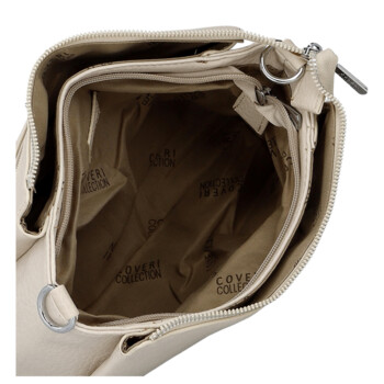 Dámska crossbody kabelka krémová - Coveri Perikla
