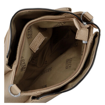 Dámska crossbody kabelka béžová - Coveri Perikla