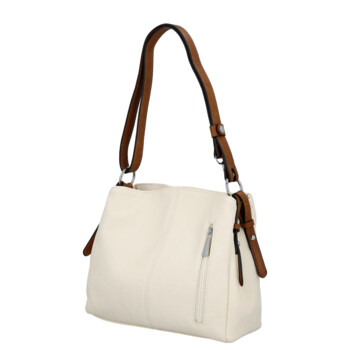 Dámska crossbody kabelka krémová - Coveri Nelli