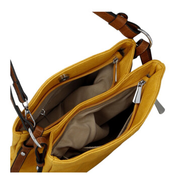 Dámska crossbody kabelka žltá - Coveri Nelli