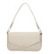 Dámska kožená kabelka na rameno krémová - Delami Vera Pelle Aksely