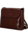 Dámska kožená crossbody kabelka hnedá - Delami Vera Pelle Maryam New