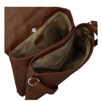 Dámska crossbody kabelka tmavo hnedá - Coveri Toriana