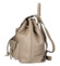 Dámsky kožený batoh béžový - Delami Vera Pelle Tiril