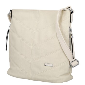 Dámska crossbody kabelka krémová - Firenze Semir
