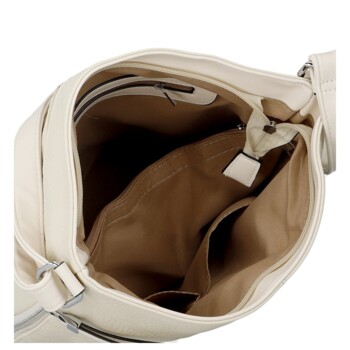 Dámska crossbody kabelka krémová - Firenze Semir
