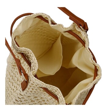 Dámska crossbody kabelka krémová - Firenze Olivie
