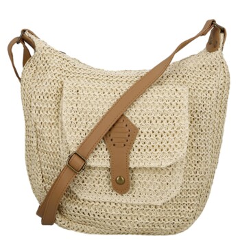 Dámska crossbody kabelka krémová - Firenze Lexia