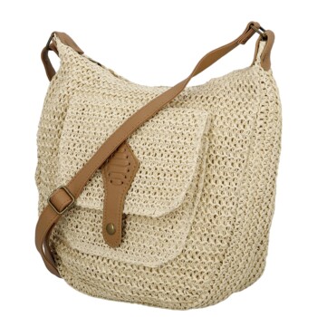 Dámska crossbody kabelka krémová - Firenze Lexia