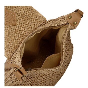 Dámska crossbody kabelka béžová - Firenze Lexia