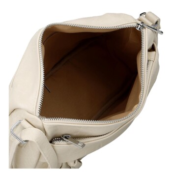 Dámska crossbody kabelka béžová - Firenze Arafia