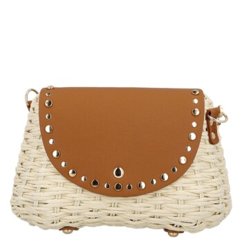Dámska crossbody kabelka krémová - Firenze Geza