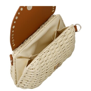 Dámska crossbody kabelka krémová - Firenze Geza