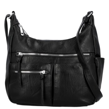Dámska crossbody kabelka čierna - Firenze Kaisa