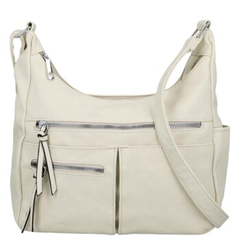 Dámska crossbody kabelka krémová - Firenze Kaisa
