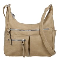 Dámska crossbody kabelka béžová - Firenze Kaisa
