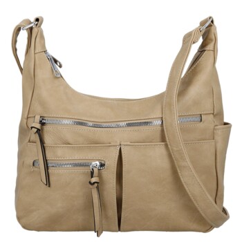 Dámska crossbody kabelka béžová - Firenze Kaisa